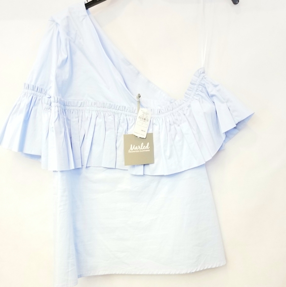 One-Shoulder Ruffle Top - Picture 3 of 7